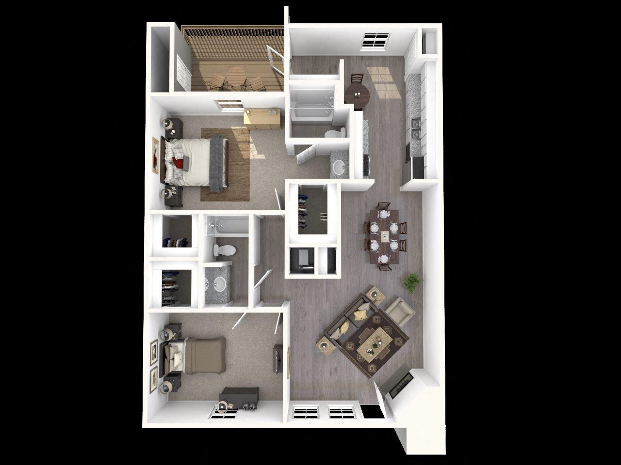 Apartments in Raleigh, NC: Six Forks Station Apartments B5